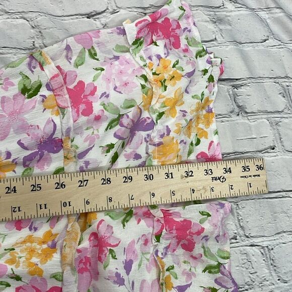 Rue 21 Floral Print Women's Sleeveless Floral Mini Dress Tiered Ruffle detail 3X - Picture 13 of 13